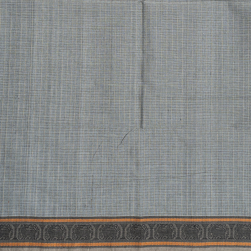 Hayagrivas Grey Handloom Kanchi Cotton Saree SSCBF132H18-1