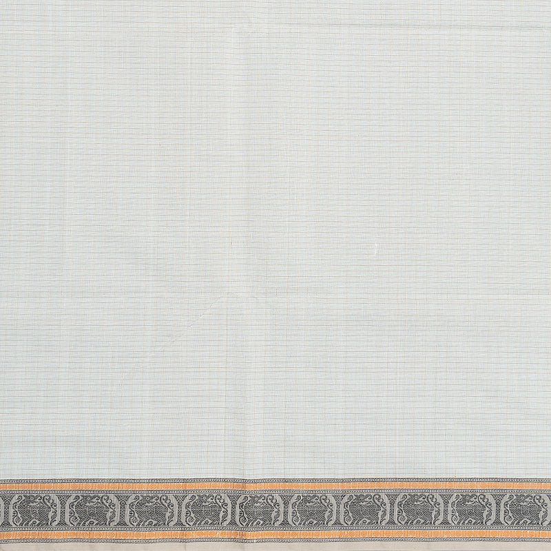Hayagrivas Half-White Handloom Kanchi Cotton Saree SSCBF132H18-2