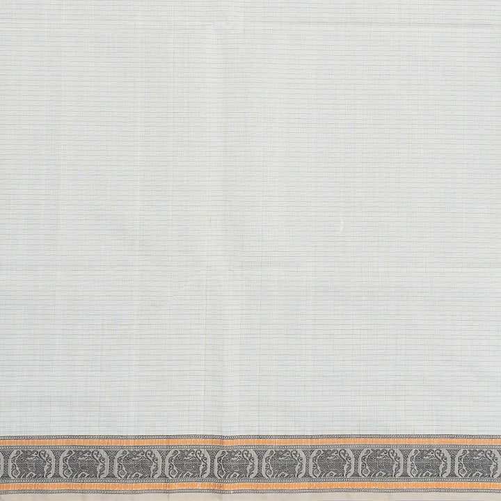 Hayagrivas Half-White Handloom Kanchi Cotton Saree SSCBF132H18-2
