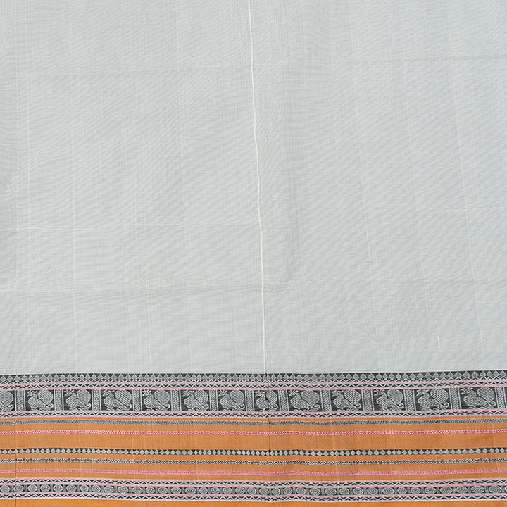 Hayagrivas White Handloom Kanchi Cotton Saree SSCBF132H19-2