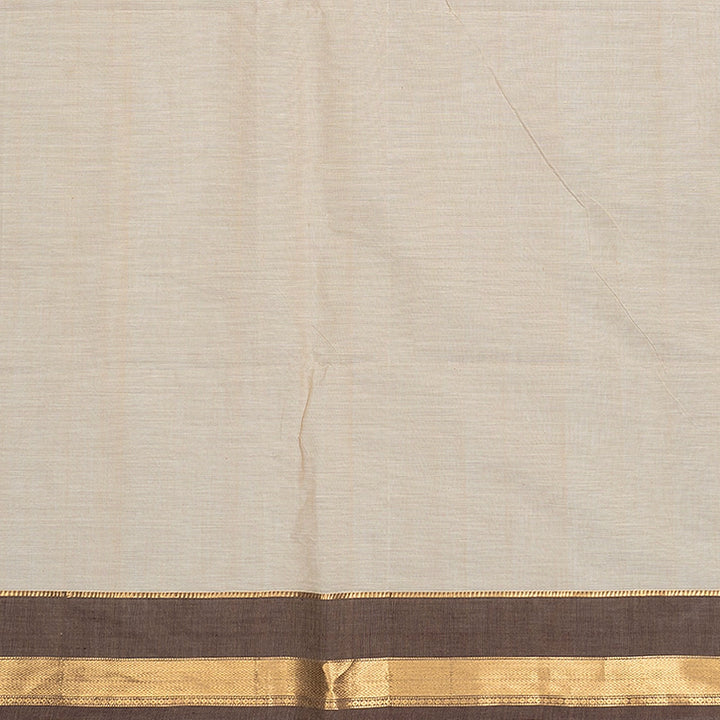 Hayagrivas Beige Handloom Kanchi Cotton Saree SSCBF132H20-5