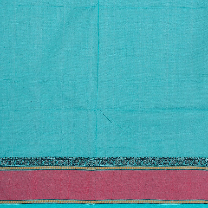 Hayagrivas Sea Blue Handloom Kanchi Cotton Saree SSCBF132H21-1