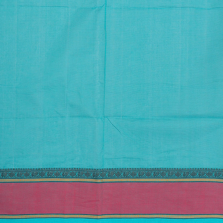 Hayagrivas Sea Blue Handloom Kanchi Cotton Saree SSCBF132H21-1