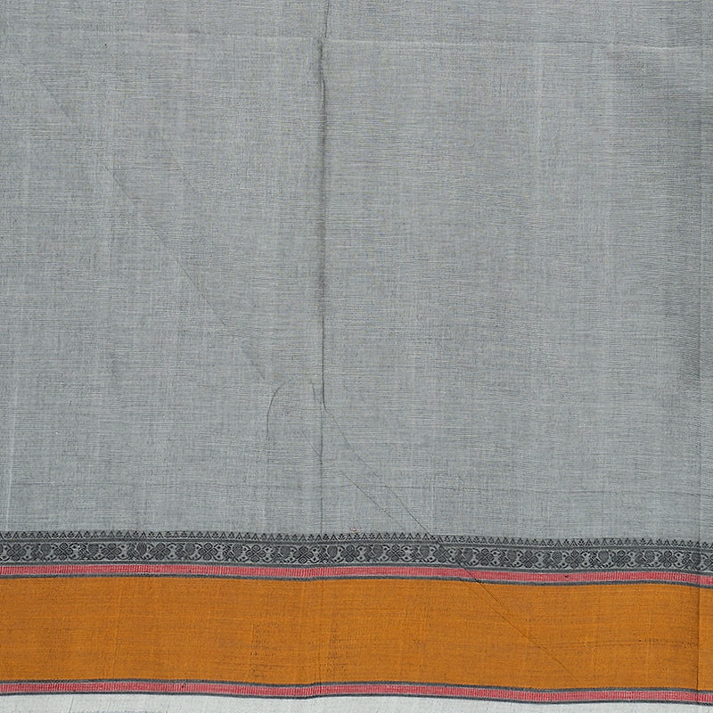 Hayagrivas Grey Handloom Kanchi Cotton Saree SSCBF132H21-3