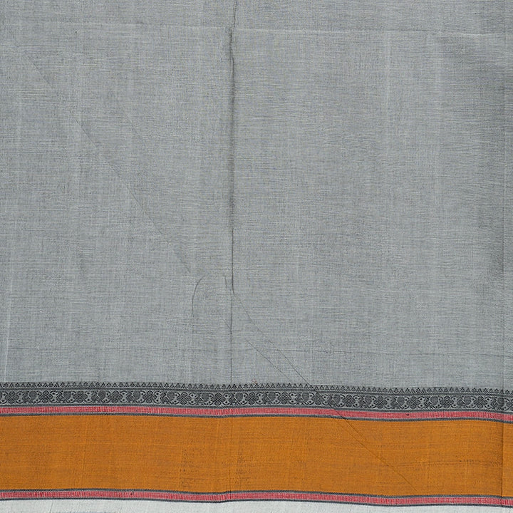Hayagrivas Grey Handloom Kanchi Cotton Saree SSCBF132H21-3