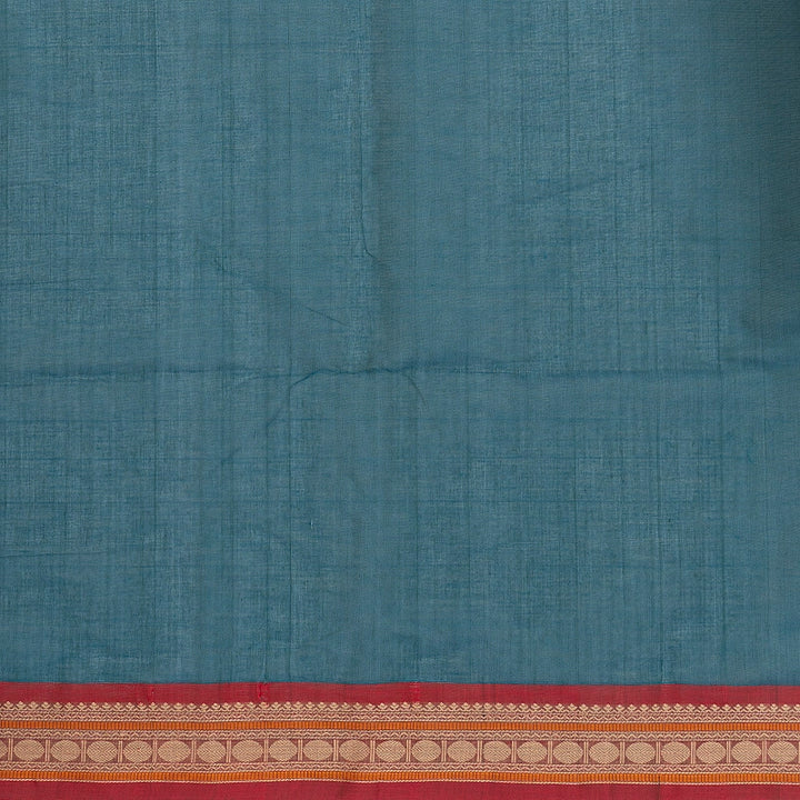 Hayagrivas Ramar Blue Handloom Kanchi Cotton Saree SSCBF132H25-1