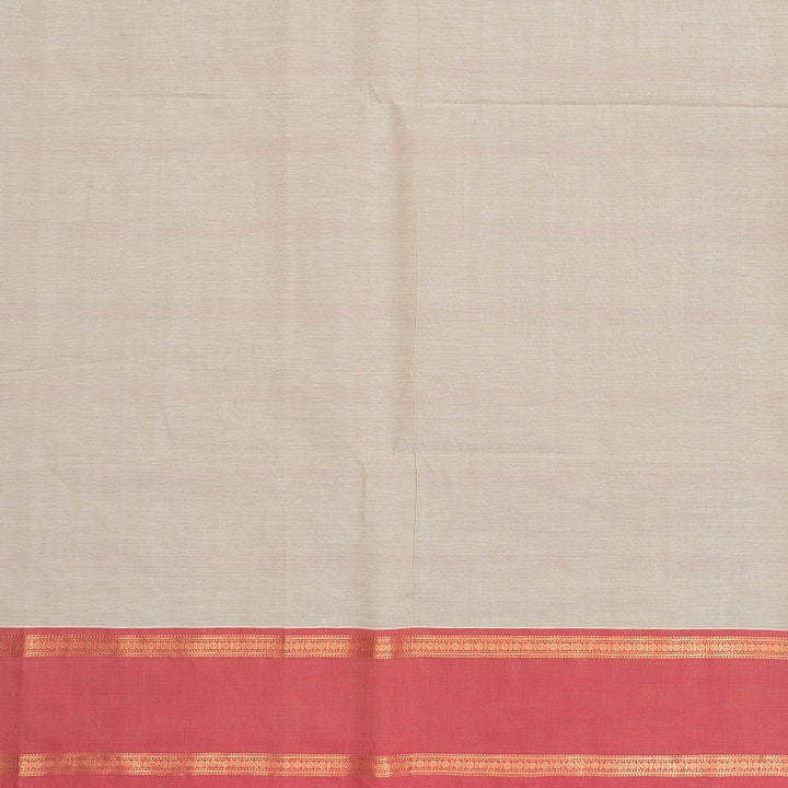 Hayagrivas Mild Beige Handloom Kanchi Cotton Saree SSCBF132H28-2
