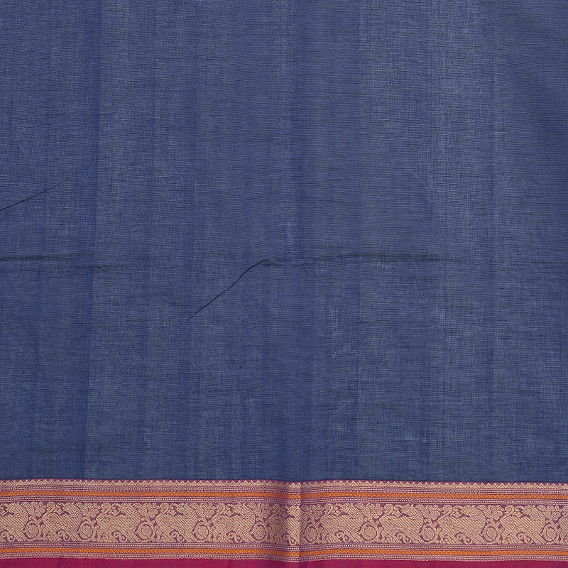 Hayagrivas Dark Blue Handloom Kanchi Cotton Saree SSCBF132H29-1