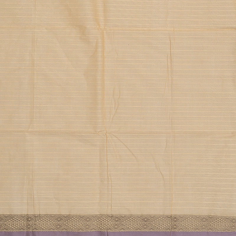 Hayagrivas Beige Handloom Kanchi Cotton Saree SSCBF132H6-1