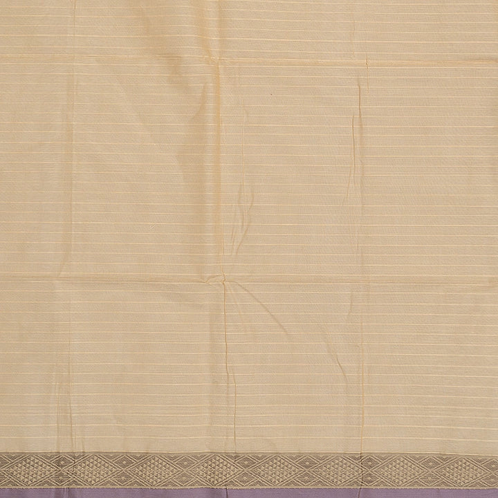 Hayagrivas Beige Handloom Kanchi Cotton Saree SSCBF132H6-1