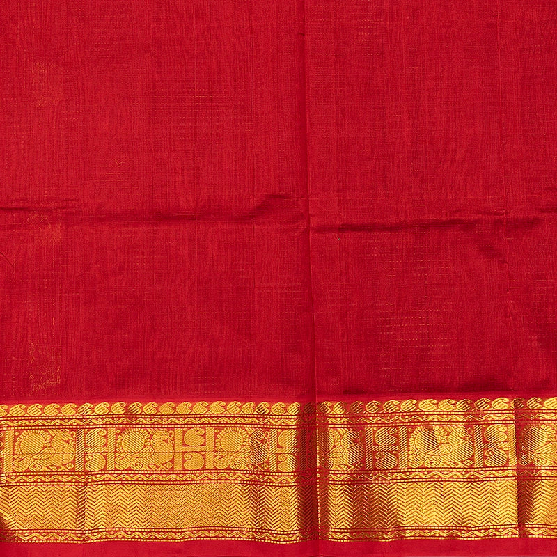 Hayagrivas Deep Maroon Pure Silk Cotton Saree SSCBF137H4-7