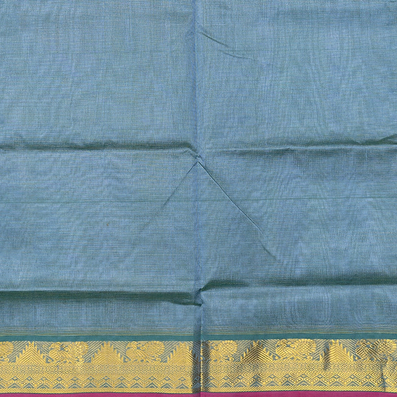 Hayagrivas Powder Blue Pure Silk Cotton Saree SSCBF137H8-9