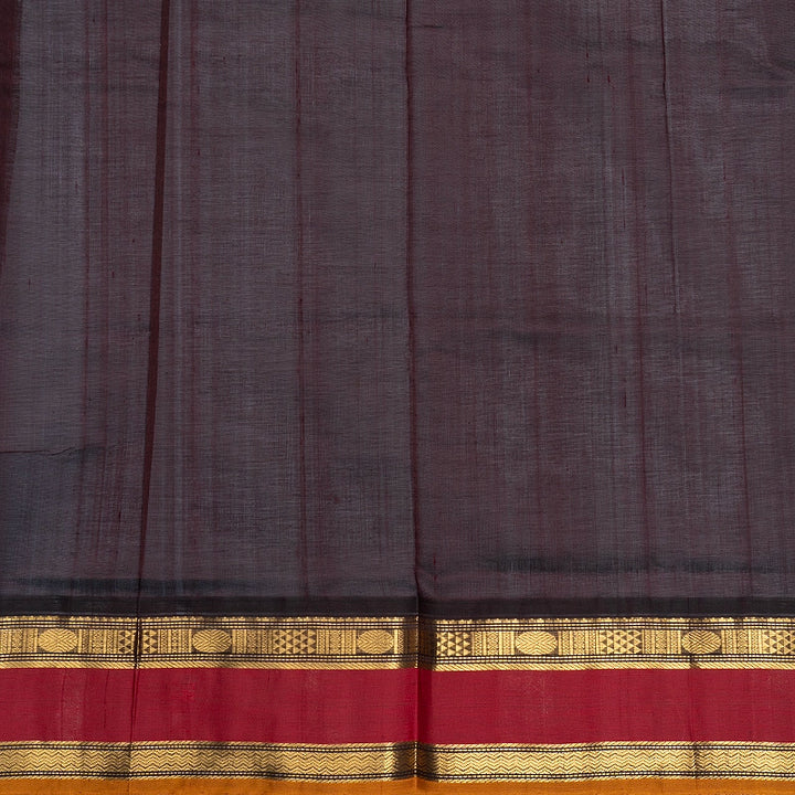 Hayagrivas Sunset Orange Pure Silk Cotton Saree SSCBF140H3-3