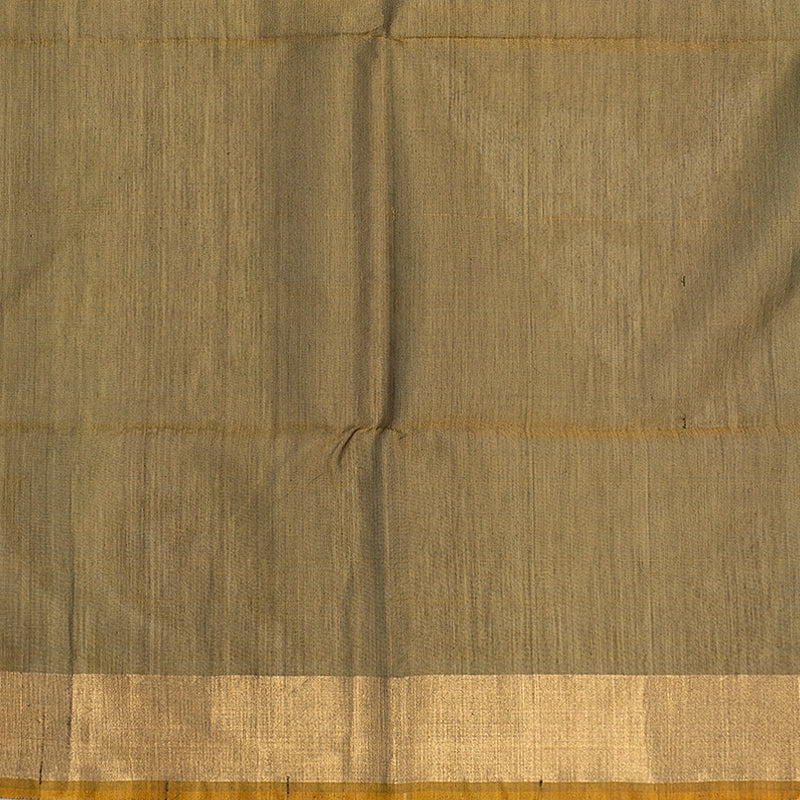Hayagrivas Emerald Green Ikkat Kora Silk Cotton Saree SSCBF155H1-33