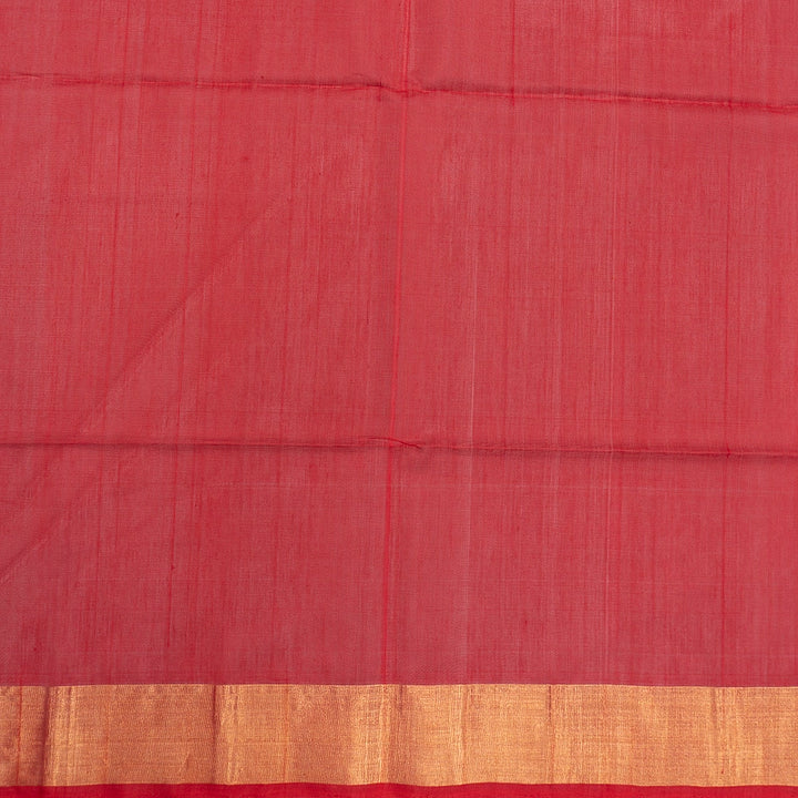 Hayagrivas Dark Maroon Ikkat Kora Silk Cotton Saree SSCBF155H1-45