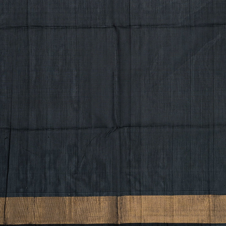 Hayagrivas Grey Handloom  Ikkat Kora Silk Cotton Saree SSCBF155H1-9