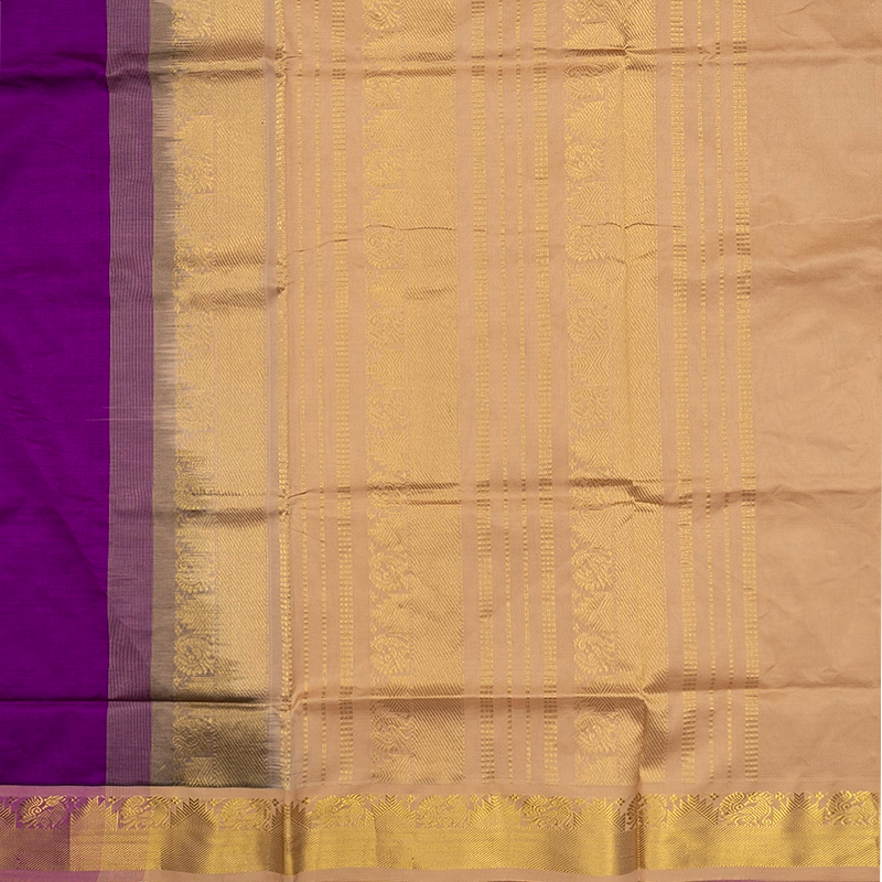 Hayagrivas Vadamalli Purple Semi Silk Cotton Saree SSCBF164I1-148