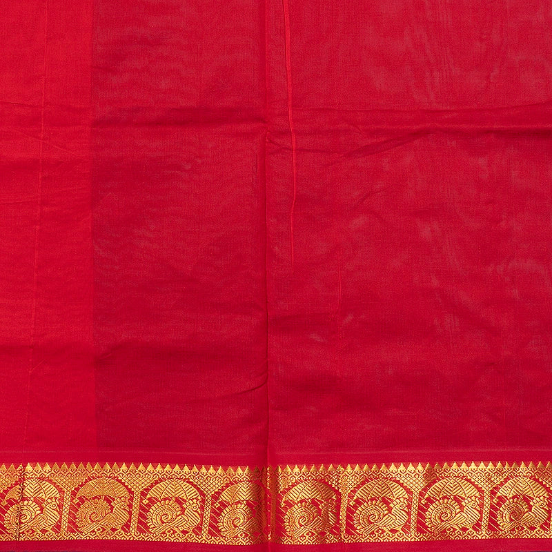 Hayagrivas Peacock Blue Semi Silk Cotton Saree SSCBF164I1-110