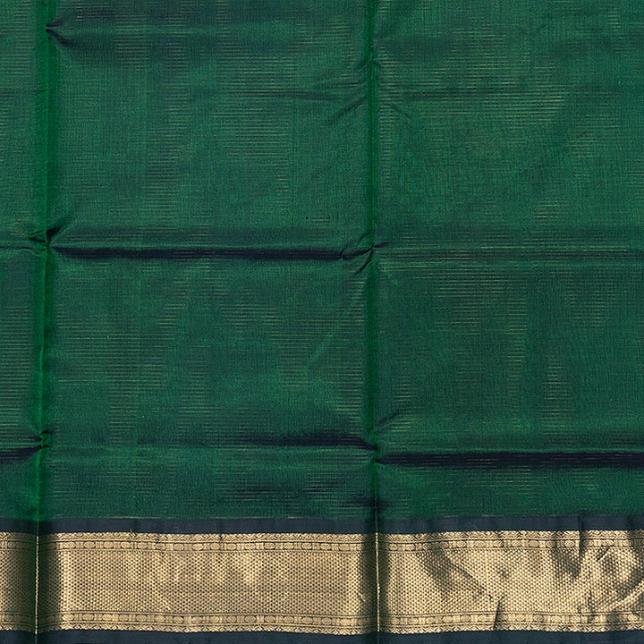 Hayagrivas Dark Green Kanchi Silk Cotton Saree SSCBF178I3-4