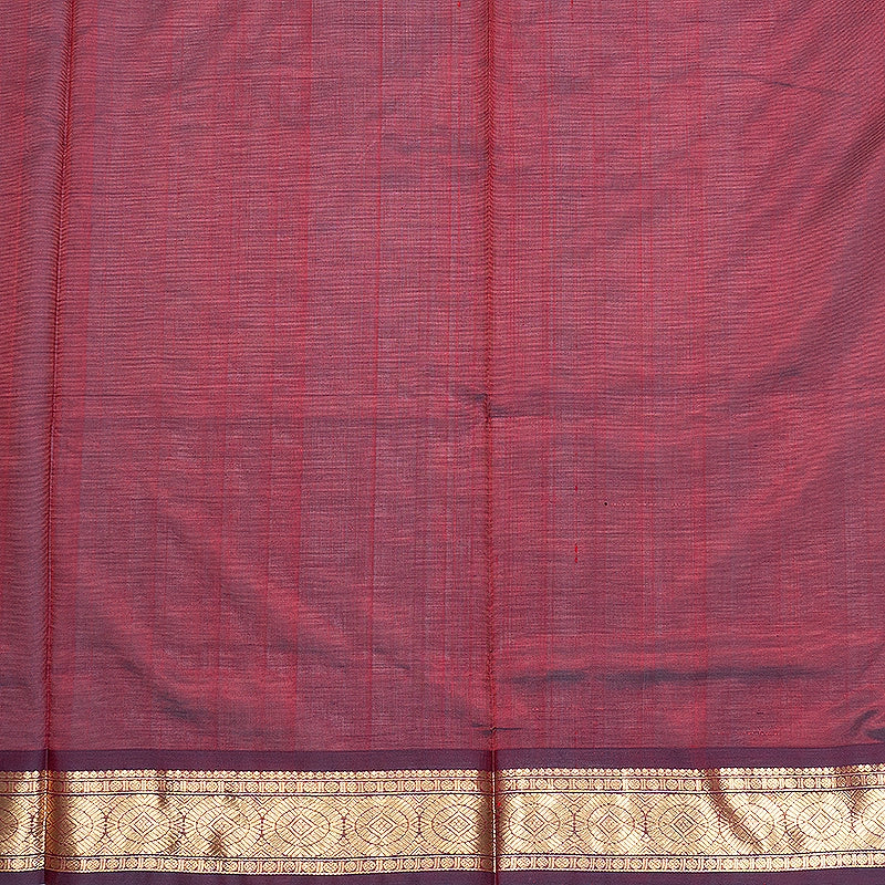 Hayagrivas Wine Maroon Kanchi Silk Cotton Saree SSCBF178I4-6