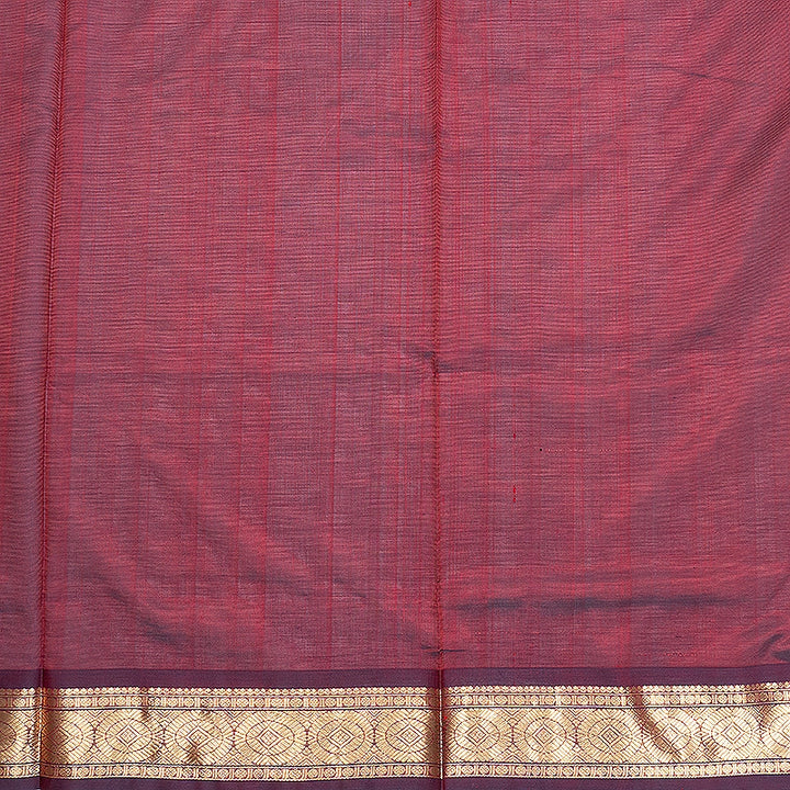 Hayagrivas Wine Maroon Kanchi Silk Cotton Saree SSCBF178I4-6