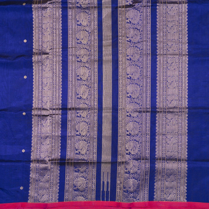 Hayagrivas MS Blue Kanchi Silk Cotton Saree SSCBF179I1-6