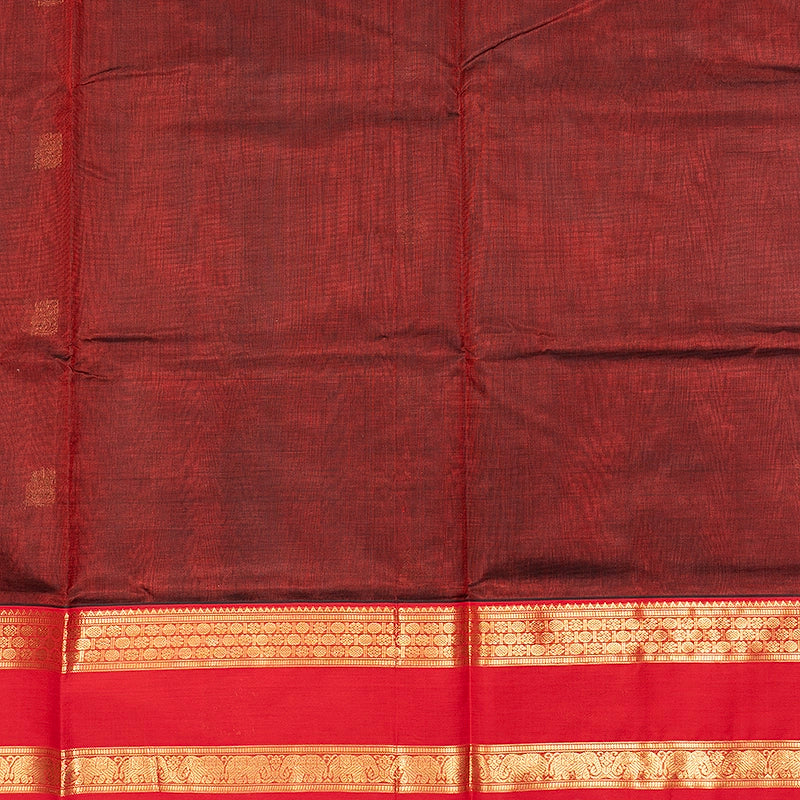 Hayagrivas Maroon Kanchi Silk Cotton Saree SSCBF179I10-1