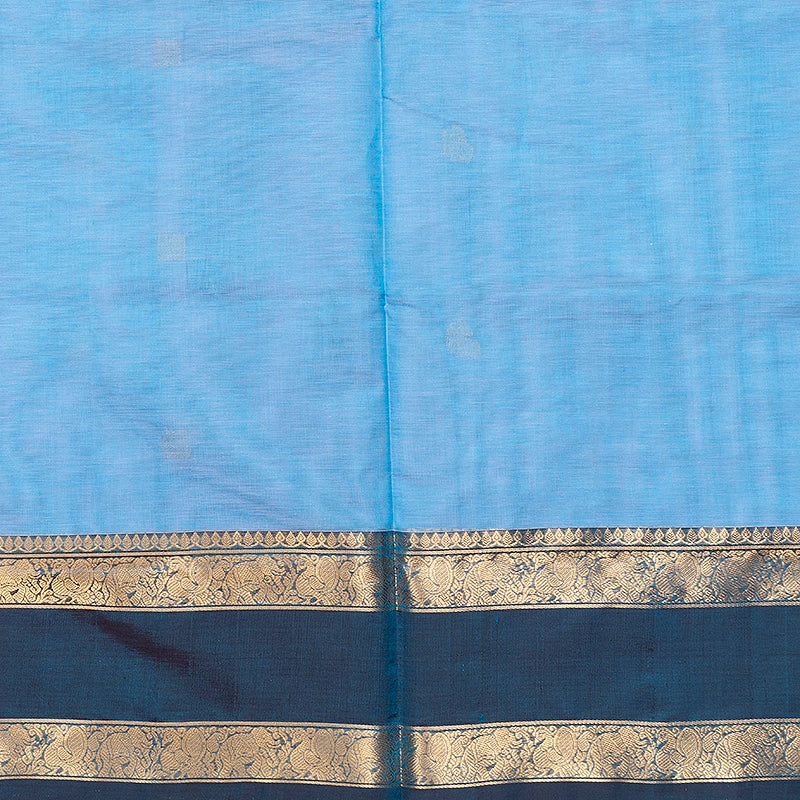 Hayagrivas Powder Blue Kanchi Silk Cotton Saree SSCBF179I10-9