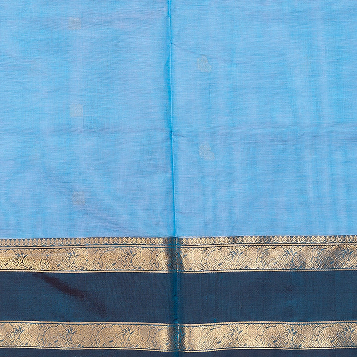 Hayagrivas Powder Blue Kanchi Silk Cotton Saree SSCBF179I10-9