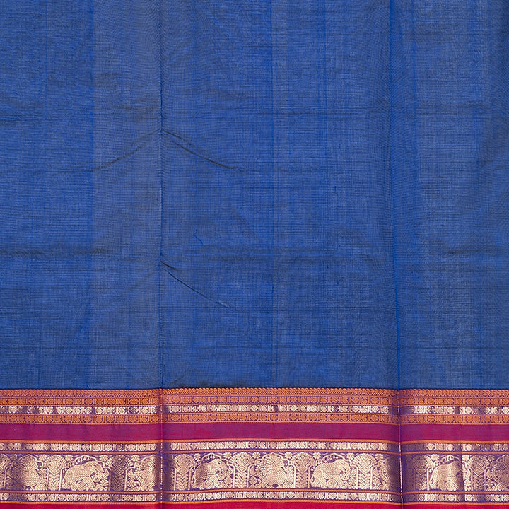 Hayagrivas MS Blue Kanchi Silk Cotton Saree SSCBF179I12-15