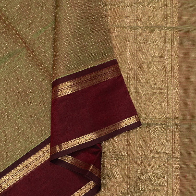 Hayagrivas Manthulir Green Kanchi Silk Cotton Saree SSCBF179I2-3