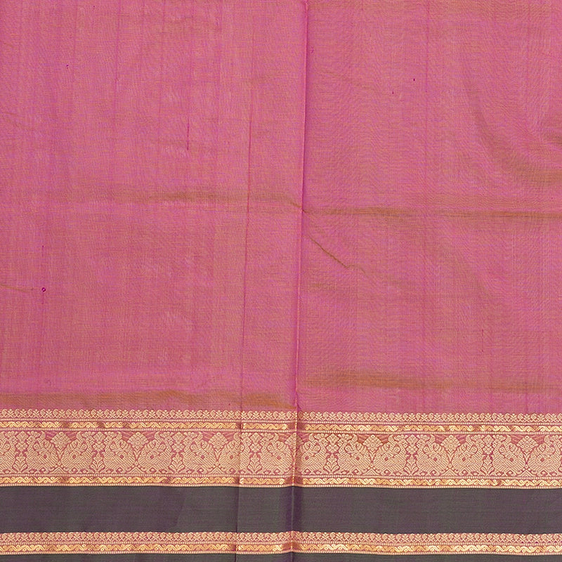 Hayagrivas Orangish Pink Kanchi Silk Cotton Saree SSCBF179I4-3
