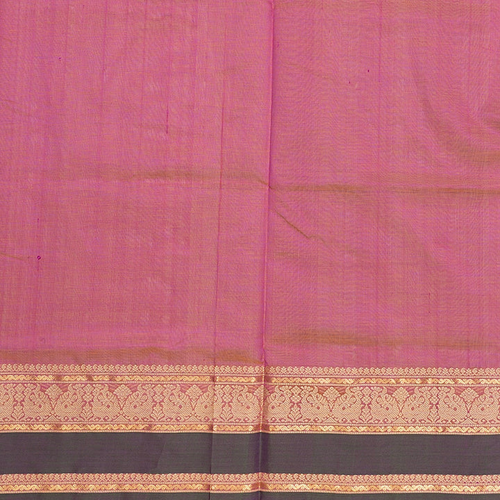 Hayagrivas Orangish Pink Kanchi Silk Cotton Saree SSCBF179I4-3