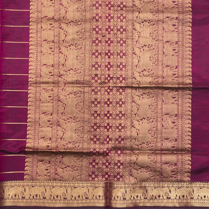 Hayagrivas Purple Kanchi Silk Cotton Saree SSCBF179I5-33