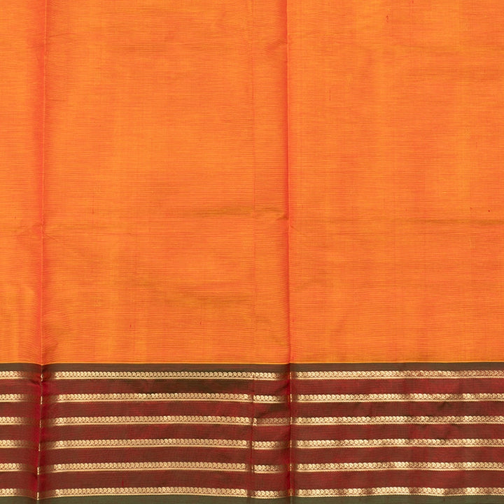 Hayagrivas Mambazham Orange Kanchi Silk Cotton Saree SSCBF179I5-6