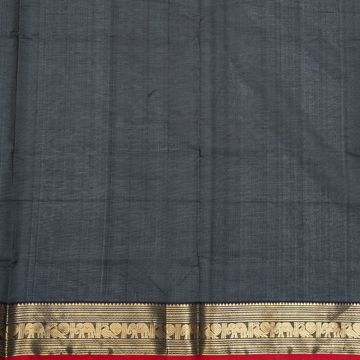 Hayagrivas Black Kanchi Silk Cotton Saree SSCBF179I5-7