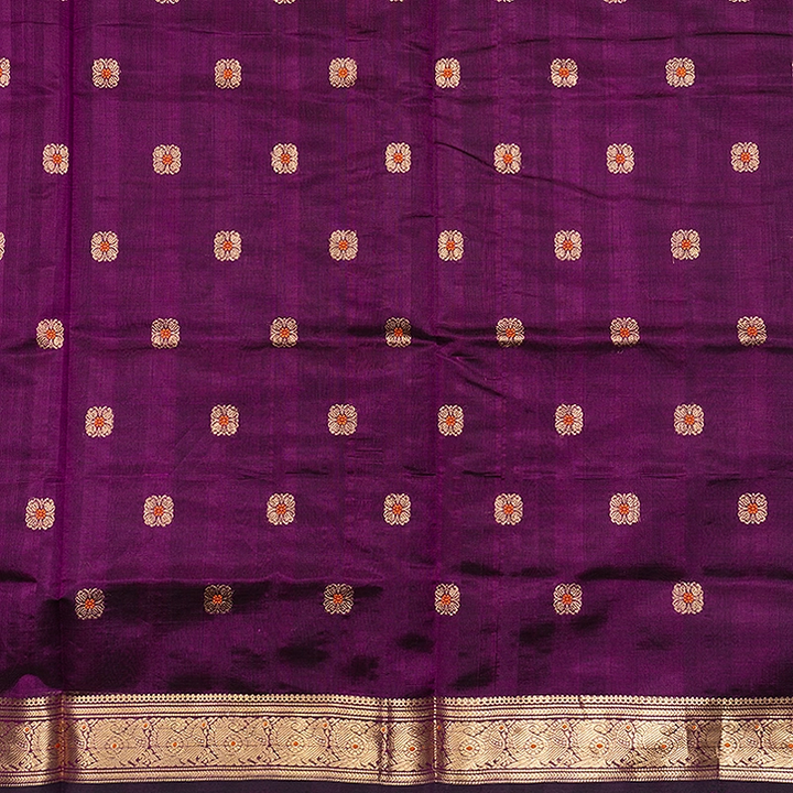 Hayagrivas Purple Kanchi Silk Cotton Saree SSCBF179I7-17
