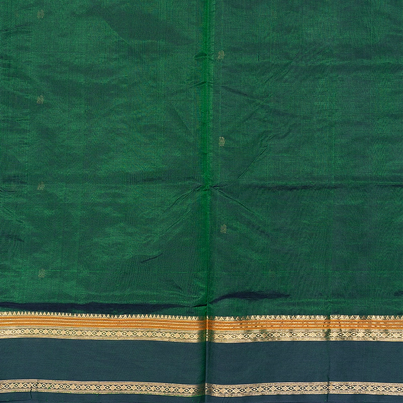 Hayagrivas Bottle Green  Kanchi Silk Cotton Saree SSCBF179I7-3