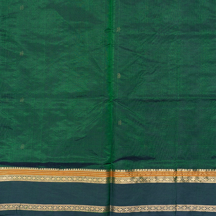 Hayagrivas Bottle Green  Kanchi Silk Cotton Saree SSCBF179I7-3