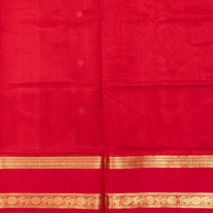 Hayagrivas Red Kanchi Silk Cotton Saree SSCBF179I7-5