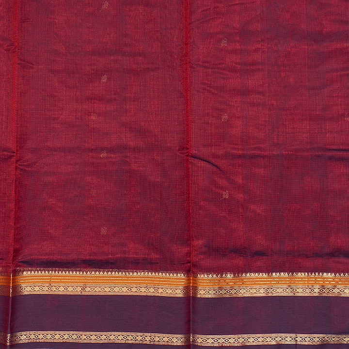 Hayagrivas Wine Maroon Kanchi Silk Cotton Saree SSCBF179I7-7