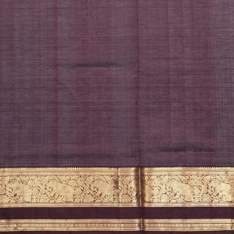Hayagrivas Deep Plum Purple Kanchi Silk Cotton Saree SSCBF179I8-2