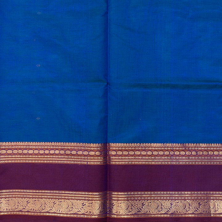 Hayagrivas Ananda Blue Kanchi Silk Cotton Saree SSCBF179I9-25