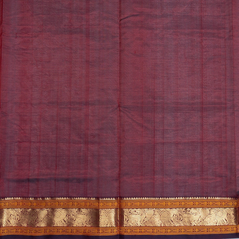 Hayagrivas Burgundy Kanchi Silk Cotton Saree SSCBF179I9-30