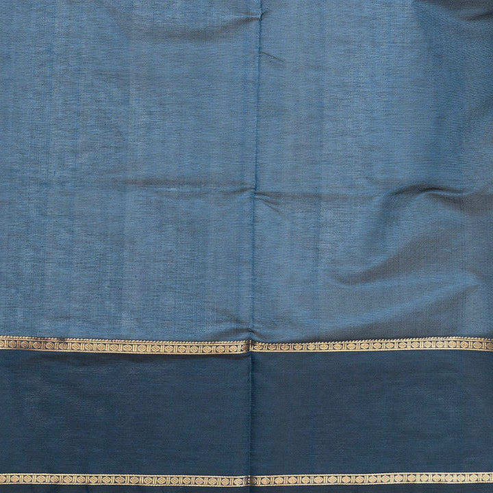 Hayagrivas Peacock Blue Kanchi Silk Cotton Saree SSCBF179I9-35
