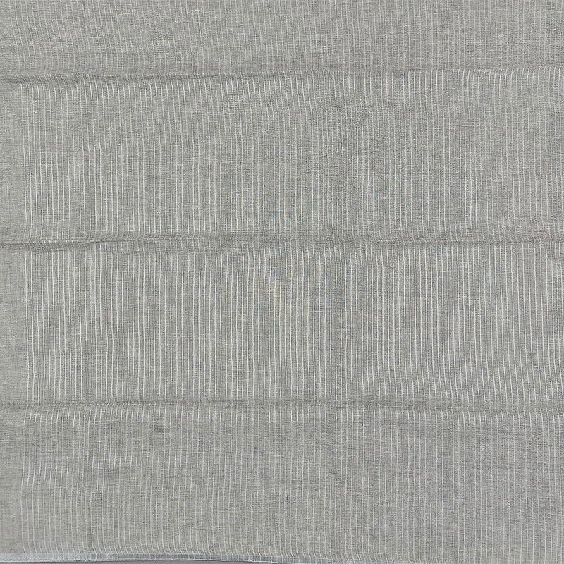 Hayagrivas Light Grey Handloom Linen Saree SSCBF68E2-1