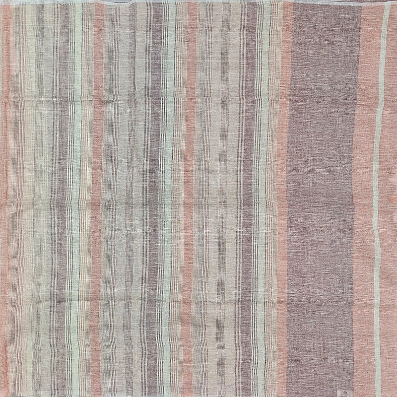Hayagrivas Multicolour Handloom Linen Saree SSCBF68E3-4