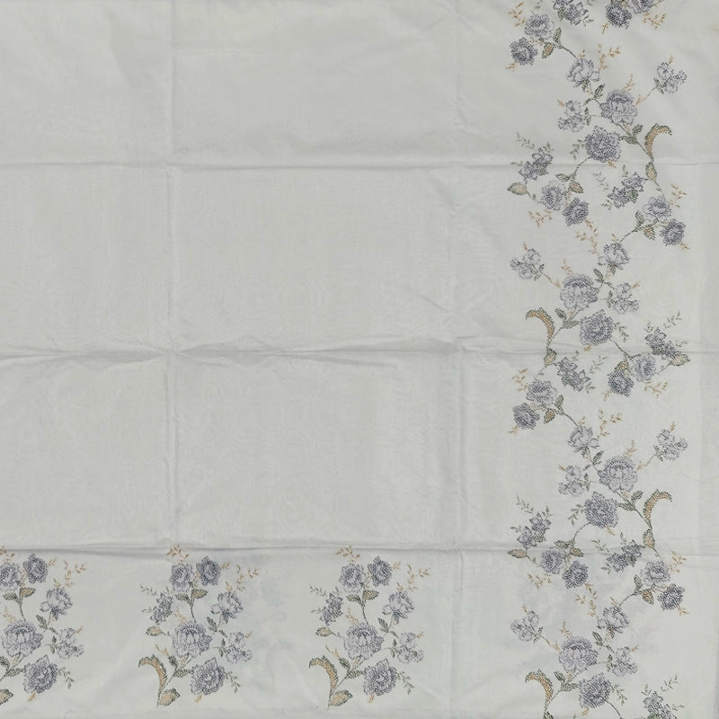 Hayagrivas Half-White Handloom Linen Saree SSCBF68E6-6