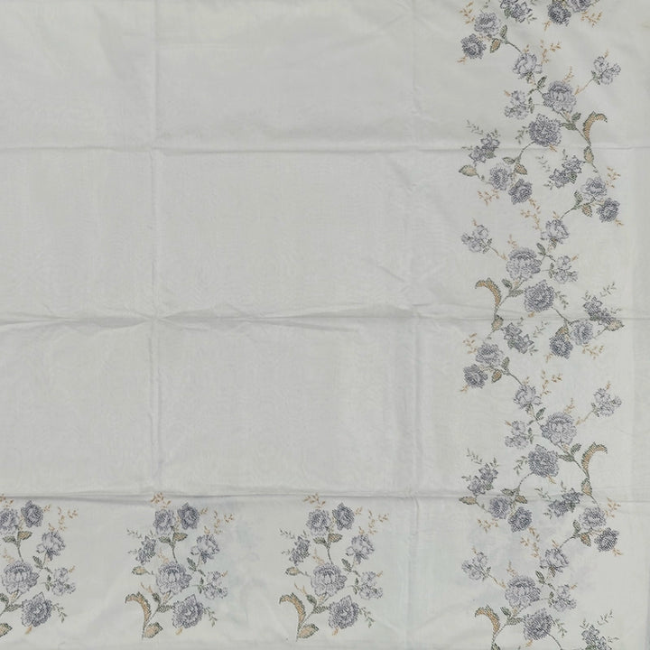 Hayagrivas Half-White Handloom Linen Saree SSCBF68E6-6
