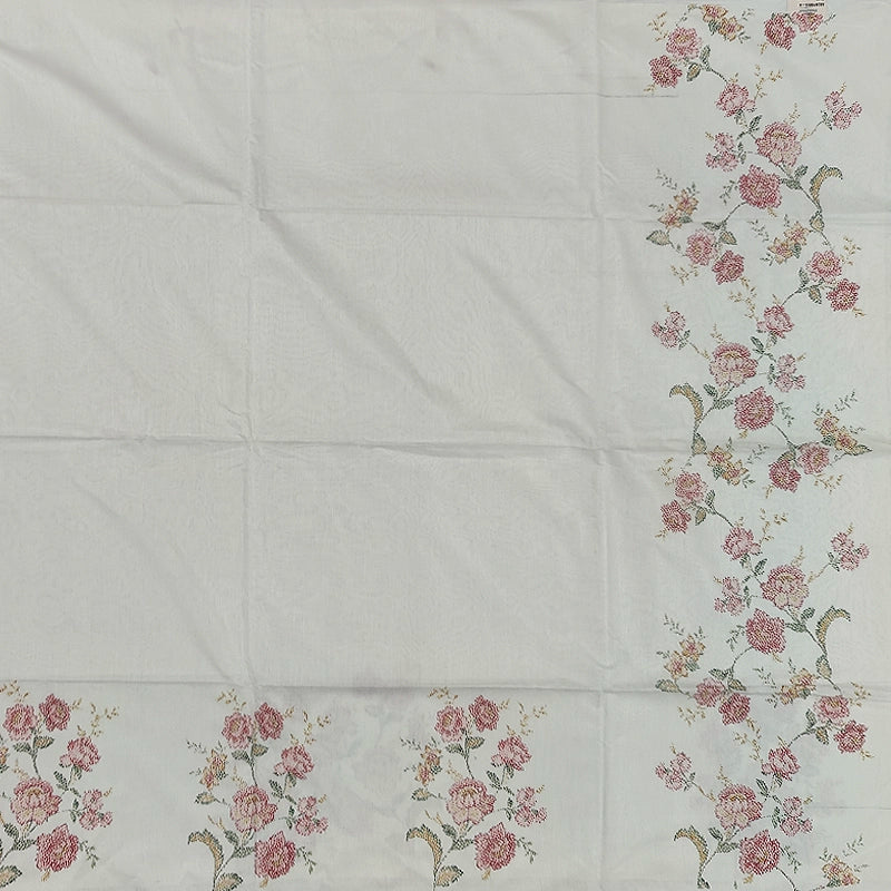 Hayagrivas Half-White Fancy Cotton Saree SSCBF68E6-8